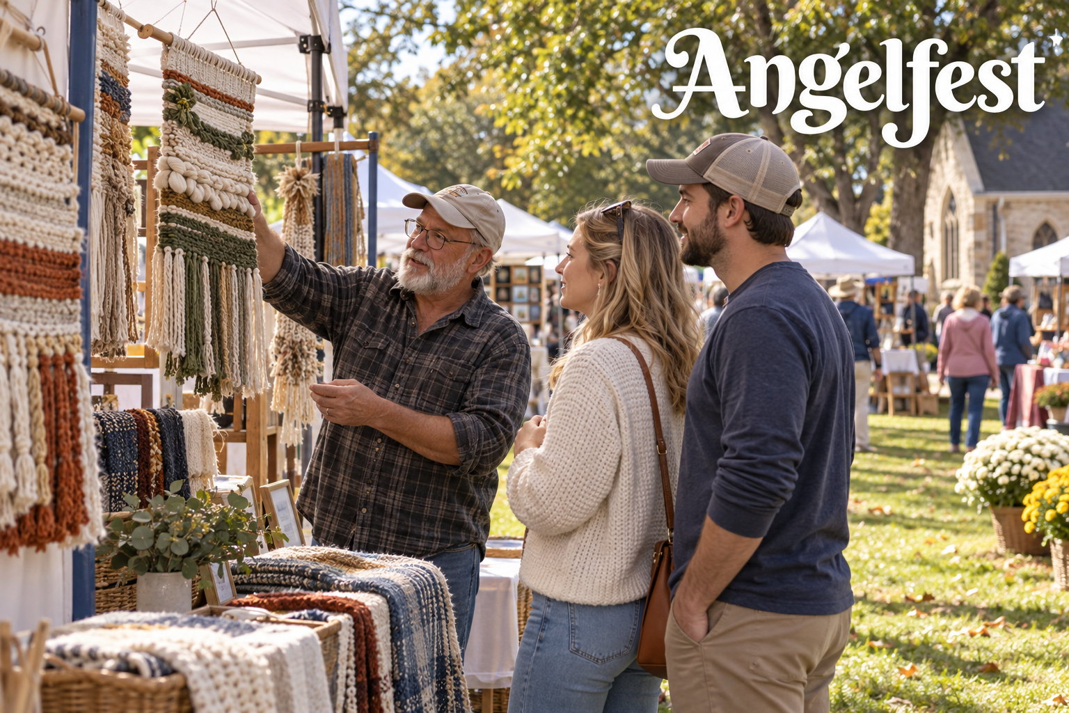 AI-created editorial scene for Angelfest, with its published show or organizer mark.