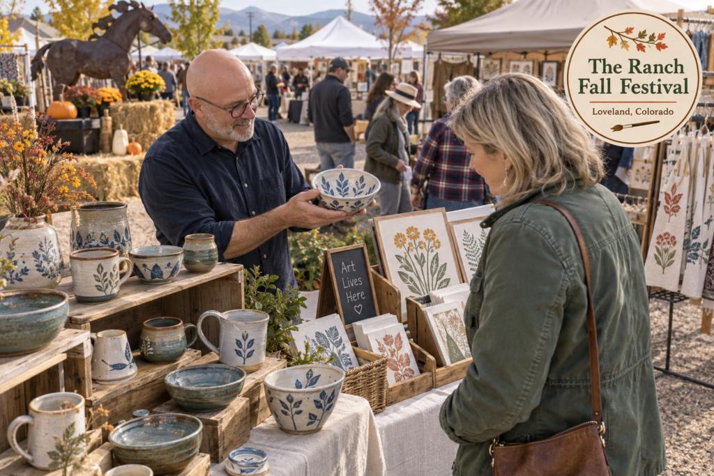 AI-created editorial scene for The Ranch Fall Festival, with an original show-name badge.