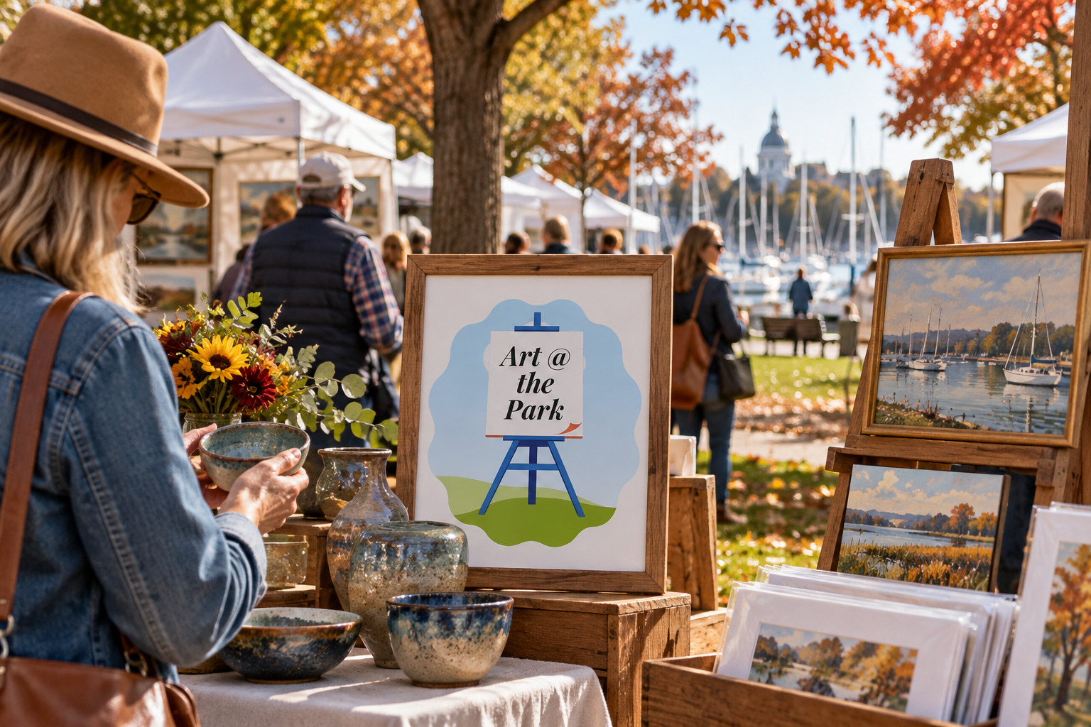 Created editorial scene for Art at the Park with its official event or organizer branding.