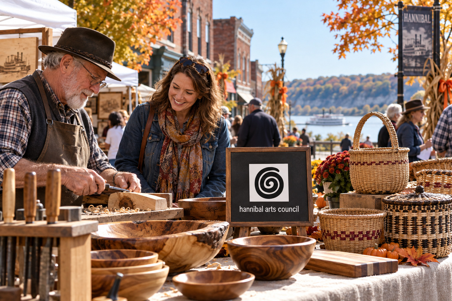Created editorial scene for Hannibal Folklife Festival with its official event or organizer branding.