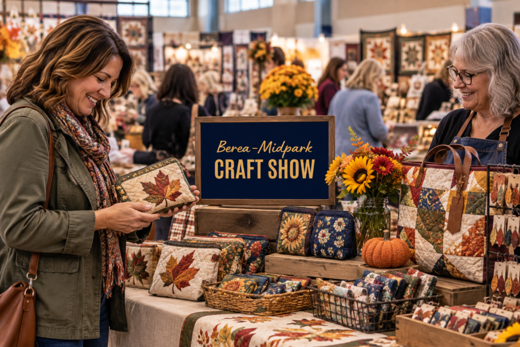 Created editorial scene for Berea-Midpark Fall Craft Show with its official event or organizer branding.