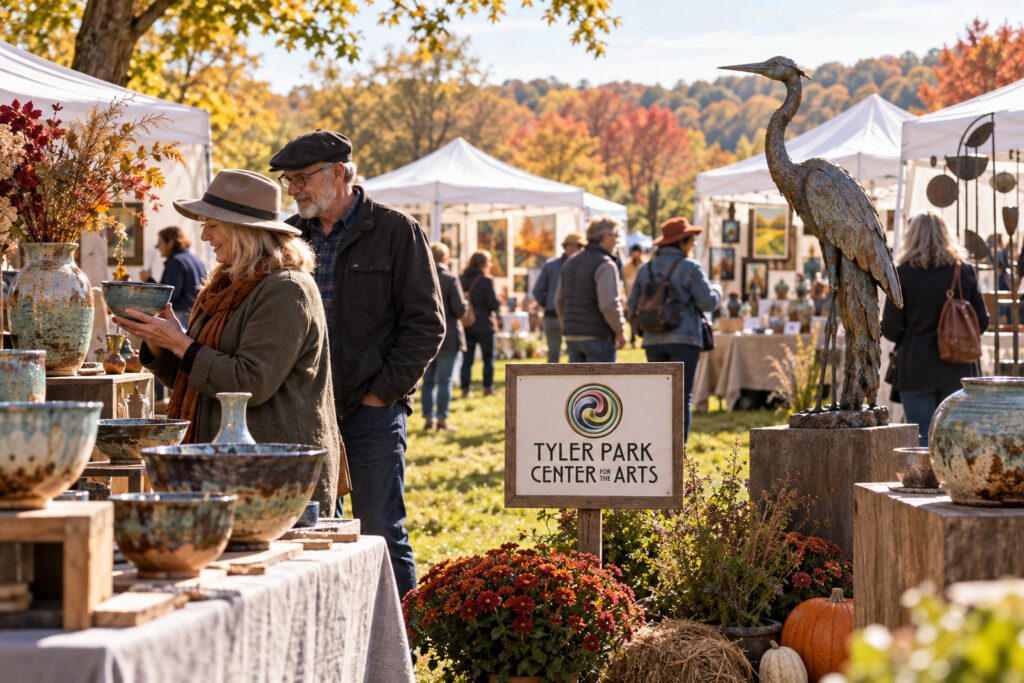 Created editorial scene for Crafts in the Meadow with its official event or organizer branding.