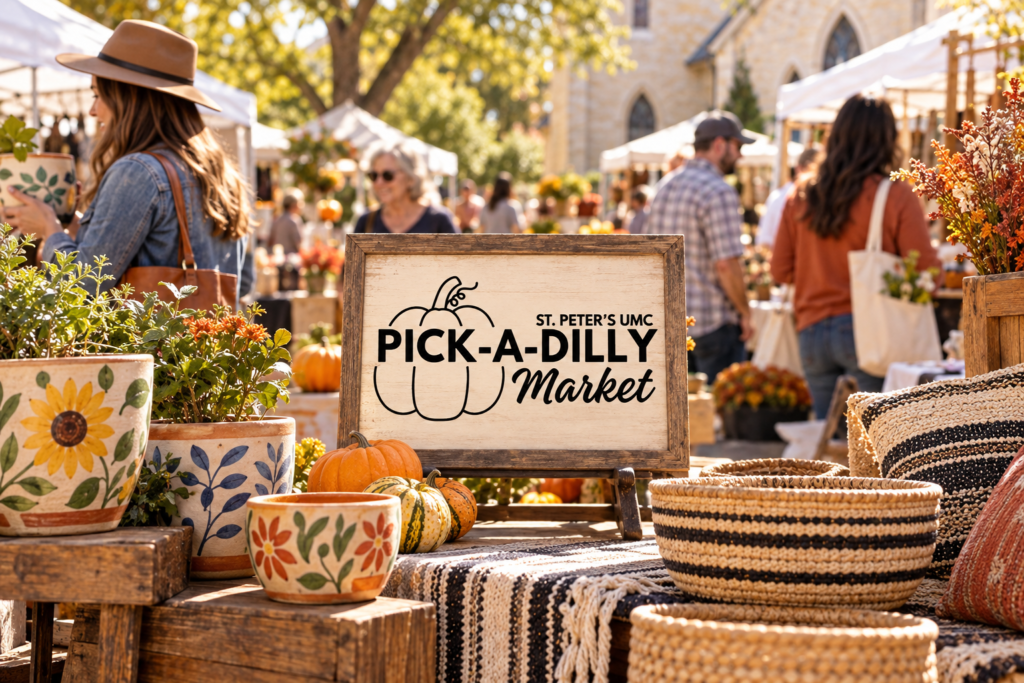 Created editorial scene for Pick-A-Dilly Market with its official event or organizer branding.