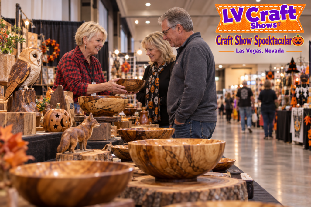 AI-created editorial scene for Craft Show Spooktacular, with its published show or organizer mark.
