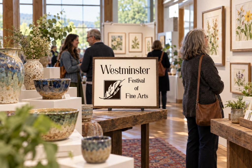 Created editorial scene for Westminster Festival of Fine Arts with its official event or organizer branding.