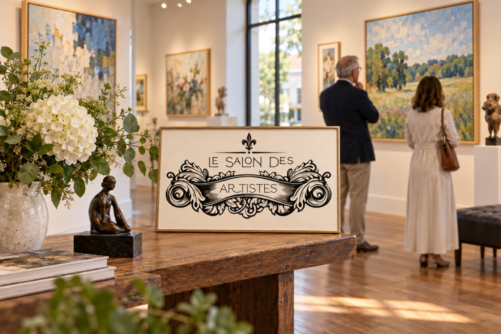 Created editorial scene for Le Salon Des Artistes Juried Exhibition with its official event or organizer branding.