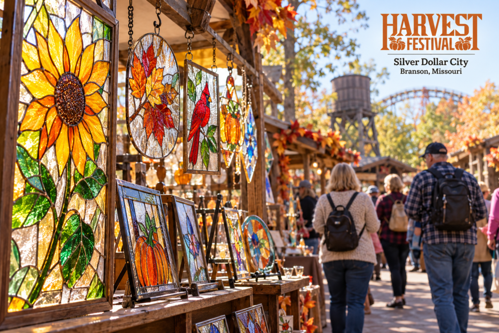 AI-created editorial scene for Harvest Festival Craftsmen, with its published show or organizer mark.
