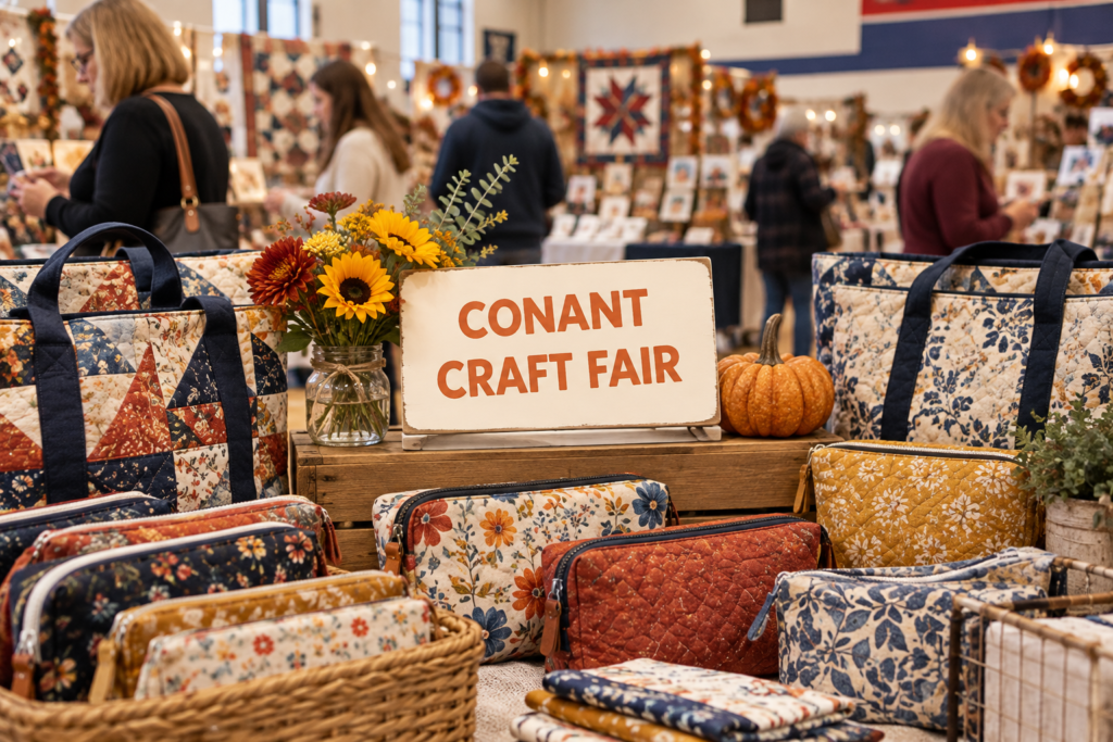 Created editorial scene for Conant High School's Fall Craft Fair with its official event or organizer branding.