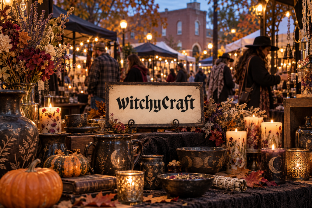 Created editorial scene for WitchyCraft with its official event or organizer branding.